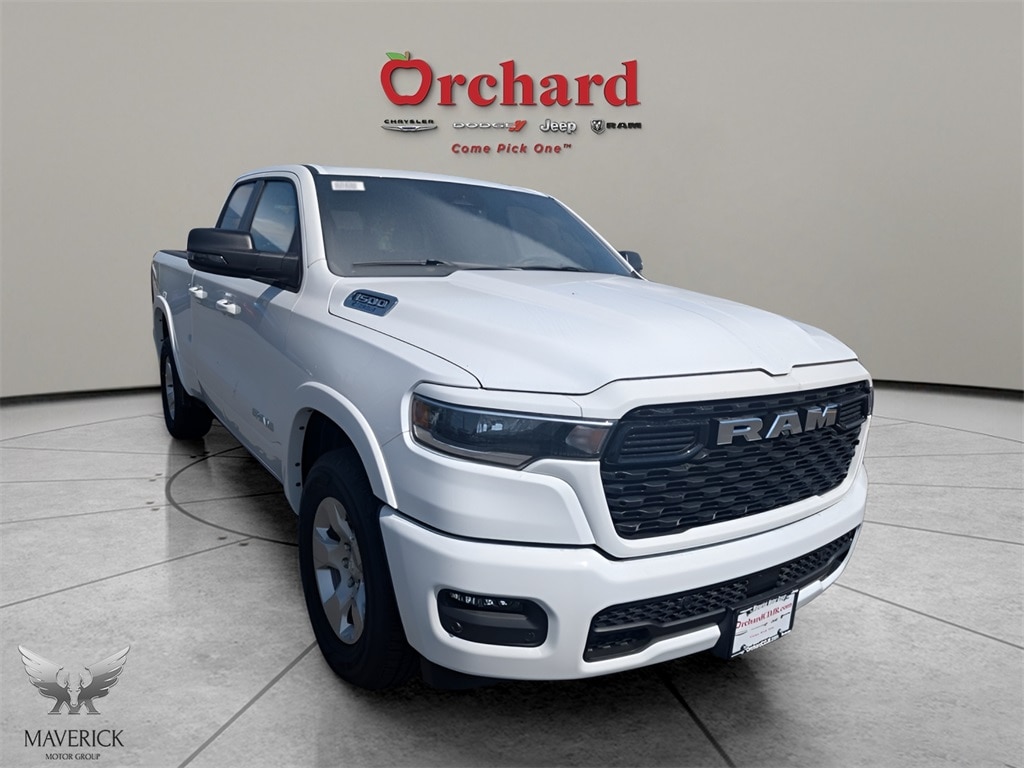 2025 Bright White Ram 1500 BIG HORN QUAD CAB 4X4 6'4 BOX 4X4 Truck