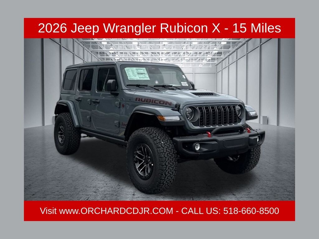 New 2026 Jeep Wrangler 4-DOOR RUBICON X Sport Utility
