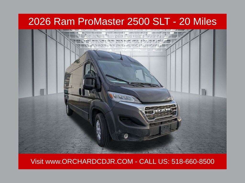 New 2026 Ram ProMaster PROMASTER 2500 SLT CARGO VAN HIGH ROOF 159' WB Cargo Van