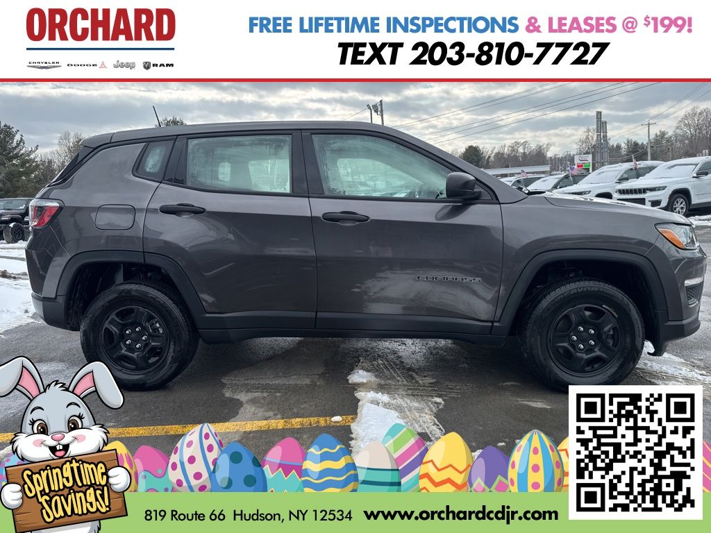 Used 2019 Jeep Compass Sport with VIN 3C4NJDABXKT704433 for sale in Hudson, NY