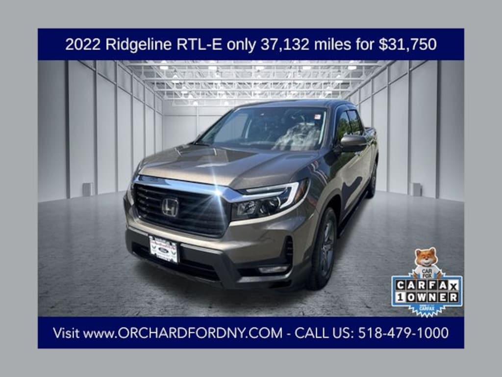 Certified 2022 Honda Ridgeline RTL-E Truck