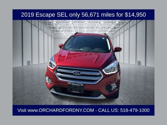 Used 2019 Ford Escape SEL with VIN 1FMCU9HD5KUA73191 for sale in East Greenbush, NY