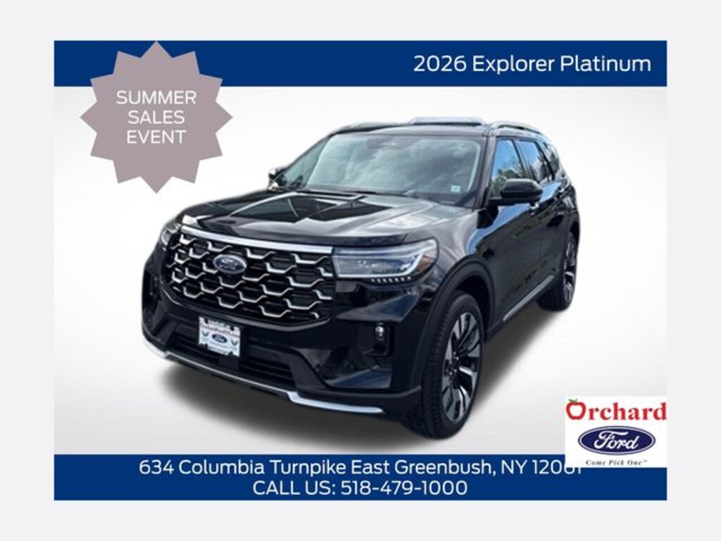 New 2026 Ford Explorer Platinum SUV