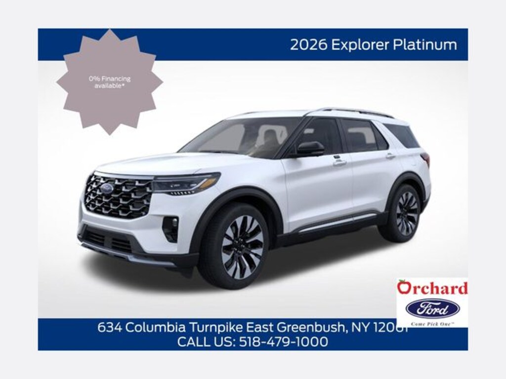 New 2026 Ford Explorer Platinum SUV