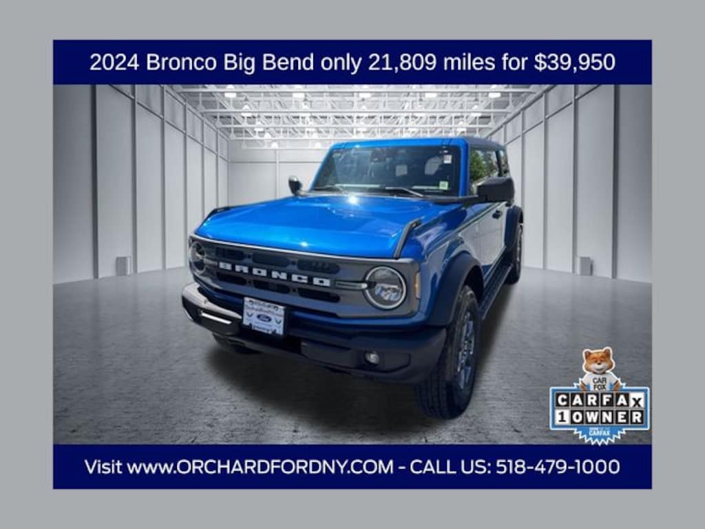 Certified 2024 Ford Bronco Big Bend SUV