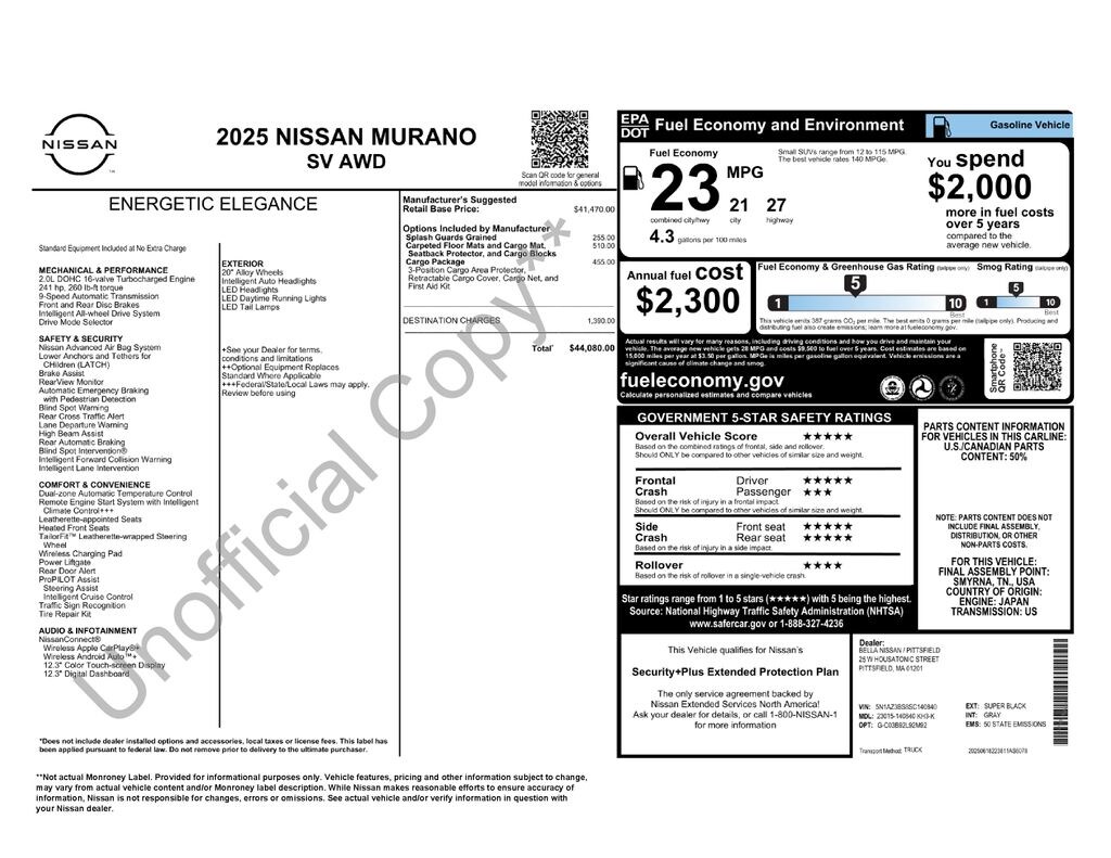 Used 2025 Nissan Murano SV SUV