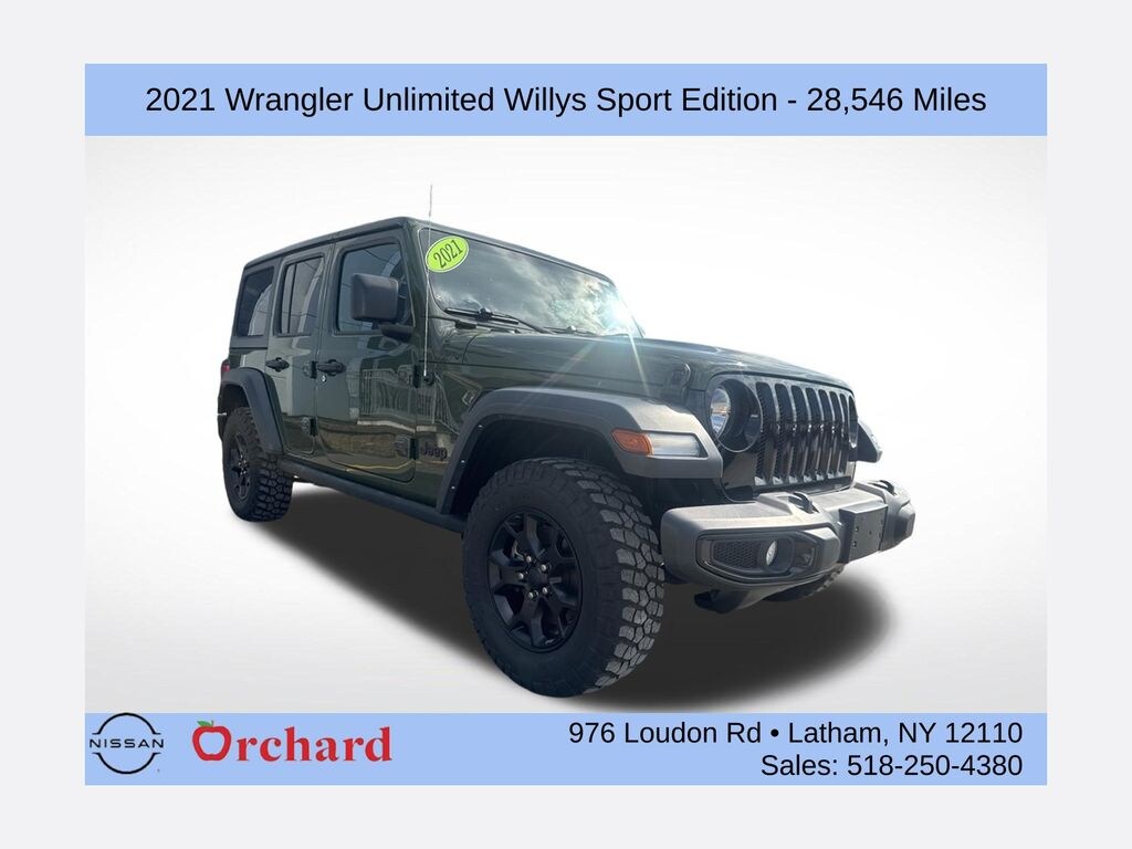 Used 2021 Jeep Wrangler Unlimited Willys SUV