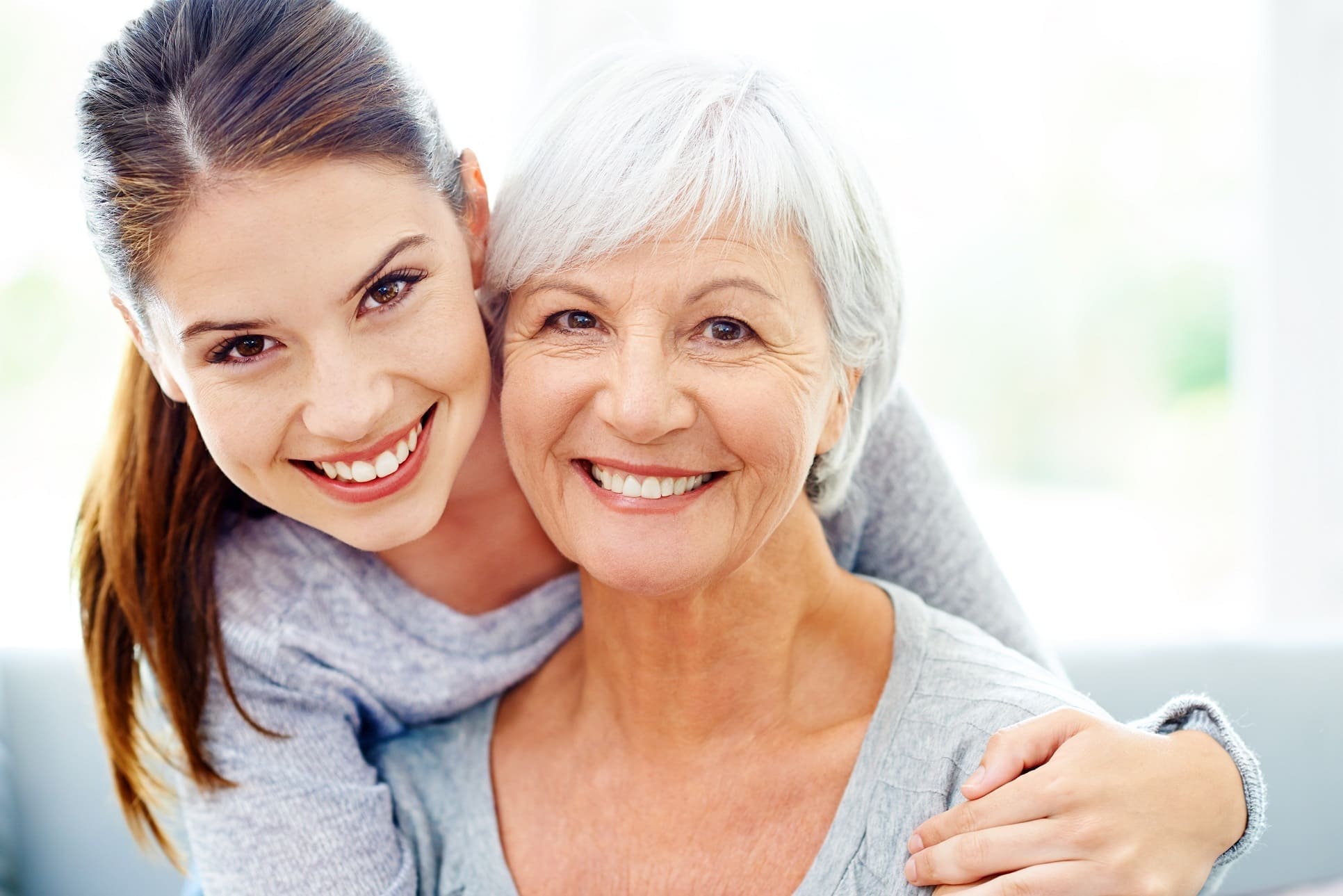 A grateful LoJack customer with her granddaughter