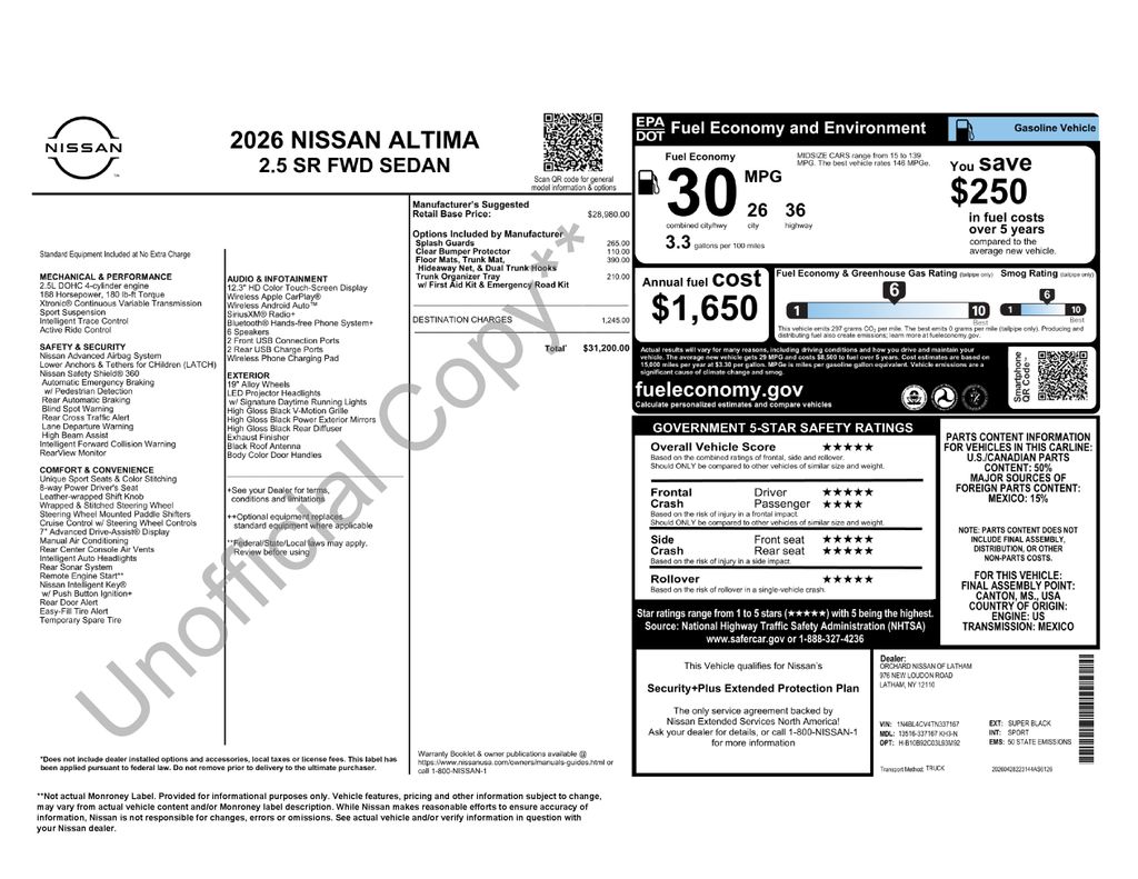 2026 Nissan Altima's photo