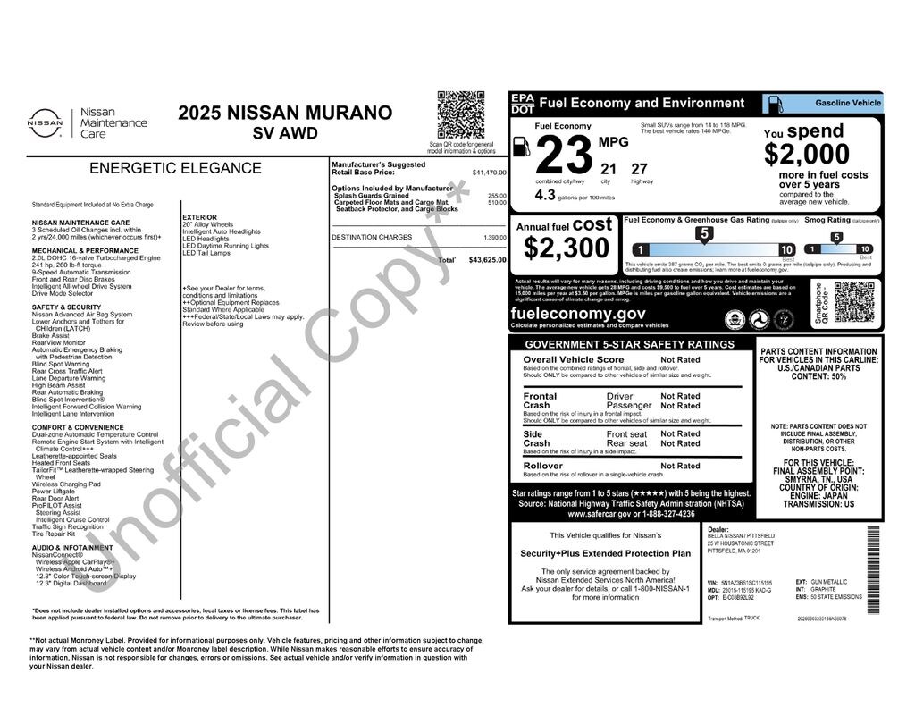 Used 2025 Nissan Murano SV SUV