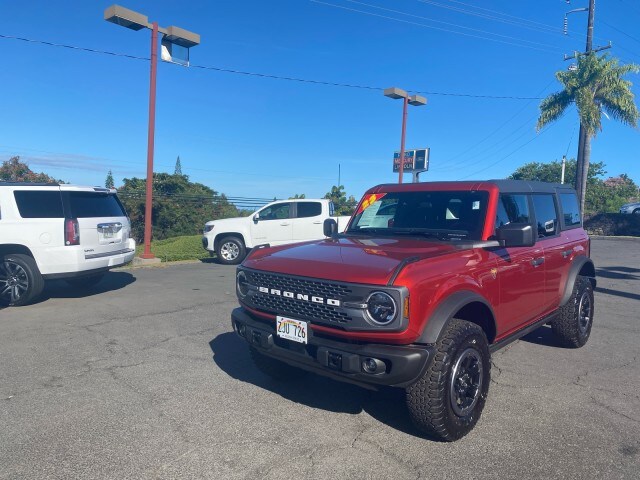 Used 2023 Ford Bronco 4-Door Badlands with VIN 1FMEE5DP4PLB21887 for sale in Hilo, HI