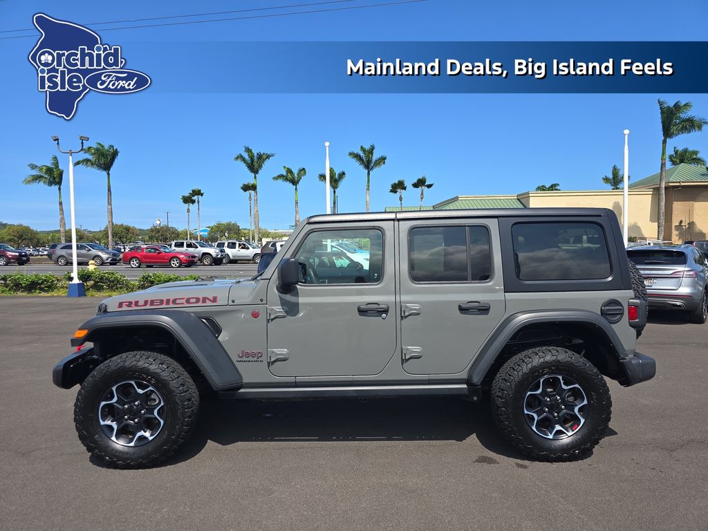Used 2023 Jeep Wrangler 4-Door Rubicon with VIN 1C4HJXFN1PW693258 for sale in Hilo, HI