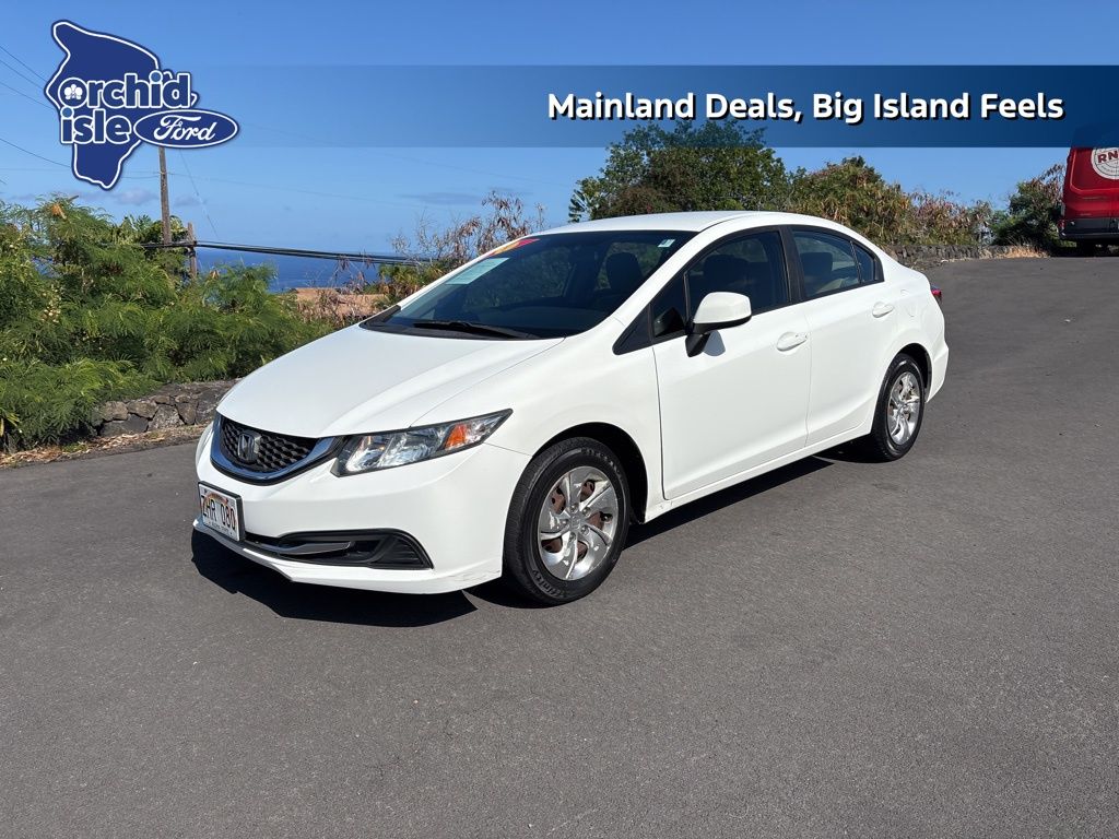 Used 2013 Honda Civic LX with VIN 19XFB2F50DE237023 for sale in Hilo, HI