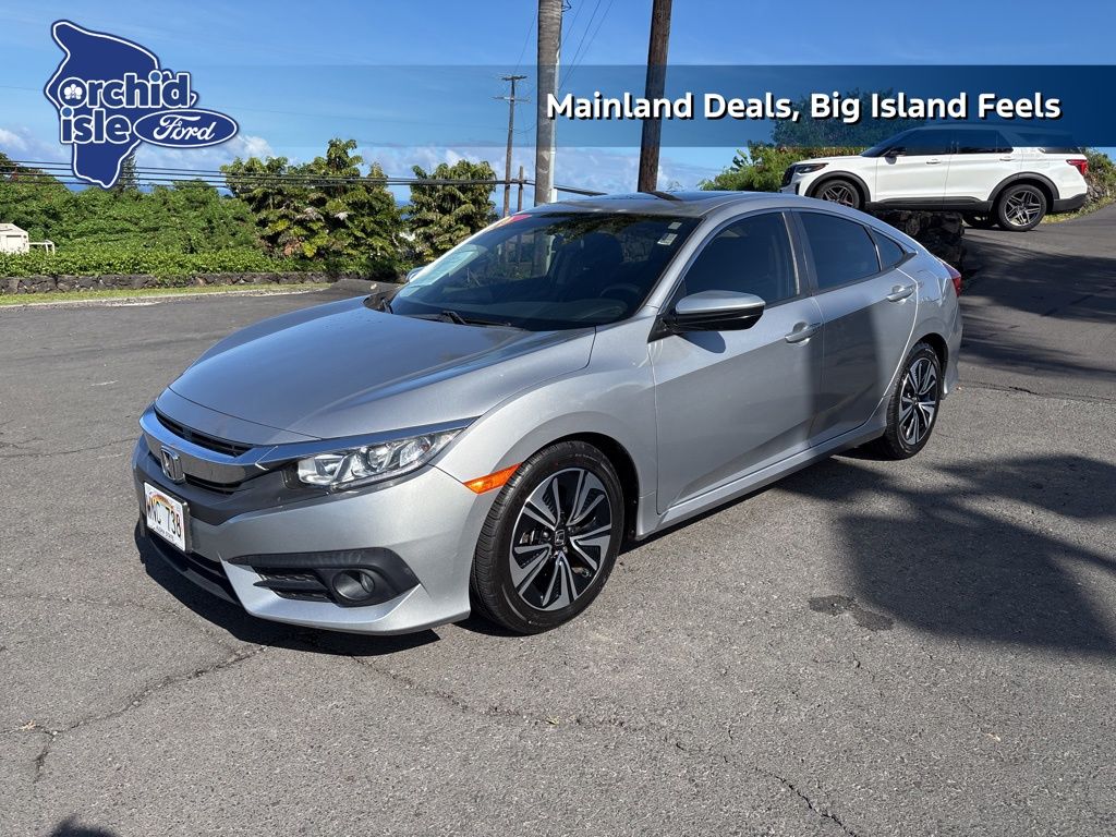 Used 2018 Honda Civic EX-T with VIN JHMFC1F35JX012208 for sale in Hilo, HI