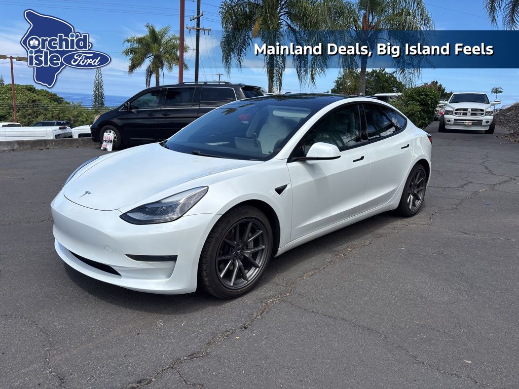 Used 2021 Tesla Model 3 Base with VIN 5YJ3E1EA4MF982905 for sale in Hilo, HI