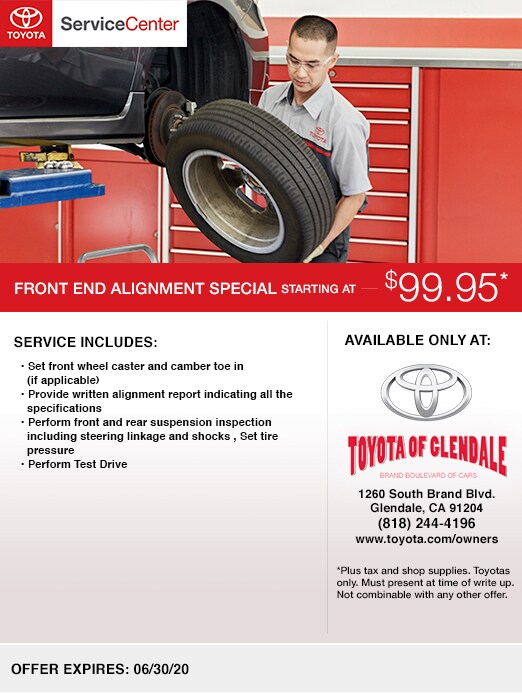 Toyota Service Specials Toyota of Glendale Glendale, CA