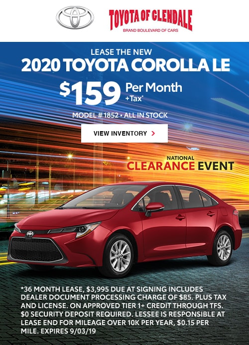 Toyota Of Glendale >> New Car Specials Toyota Rebates And Finance Offers Toyota Of Toyota Of Glendale >> New Car Specials Toyota Rebates And Finance Offers Toyota Of