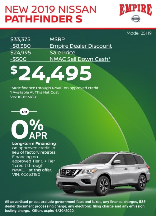 New Car Specials Nissan Rebates and Finance Offers Empire Nissan