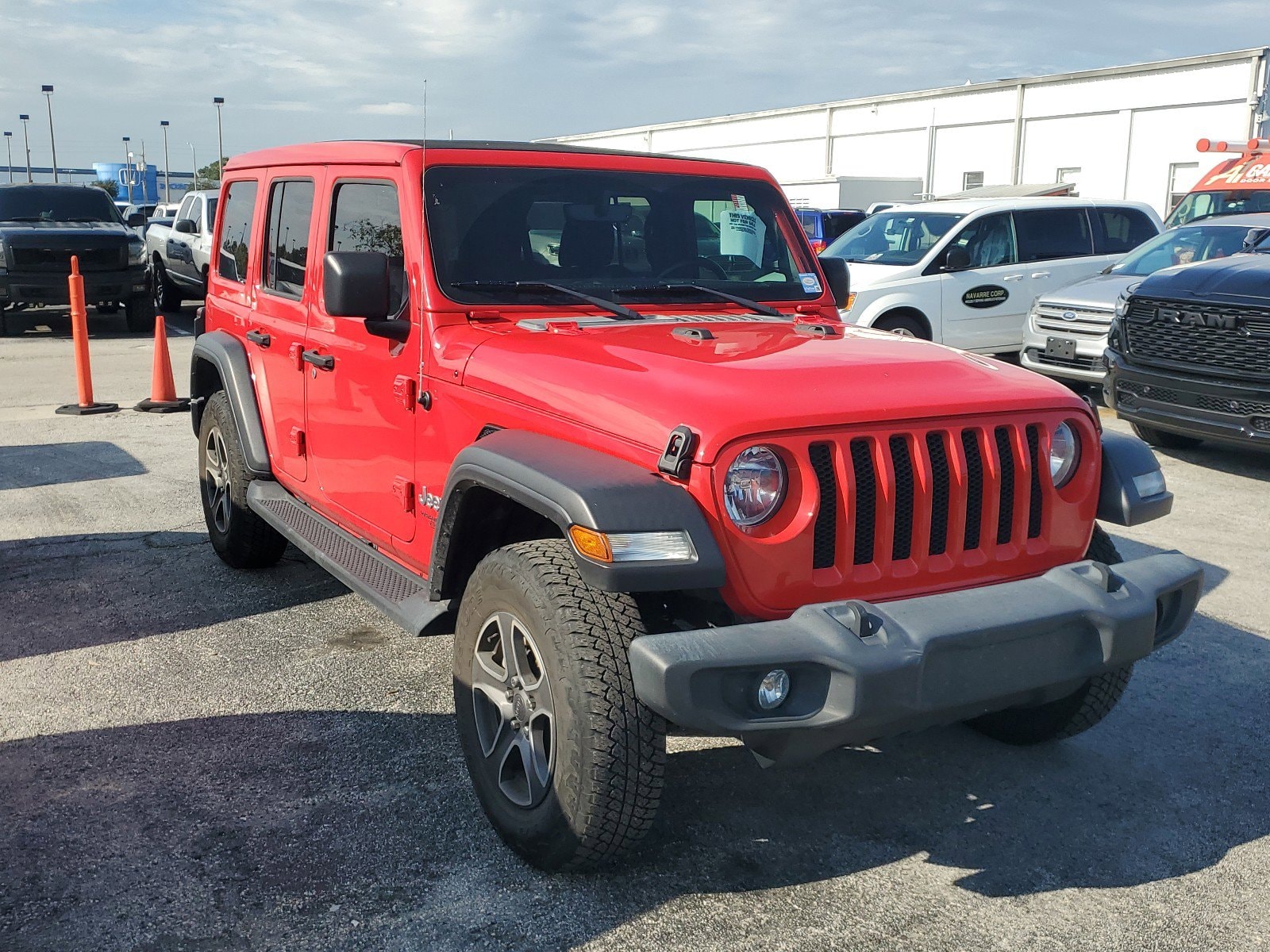 Used 2021 Jeep Wrangler Unlimited Sport S with VIN 1C4HJXDN8MW508119 for sale in Orlando, FL