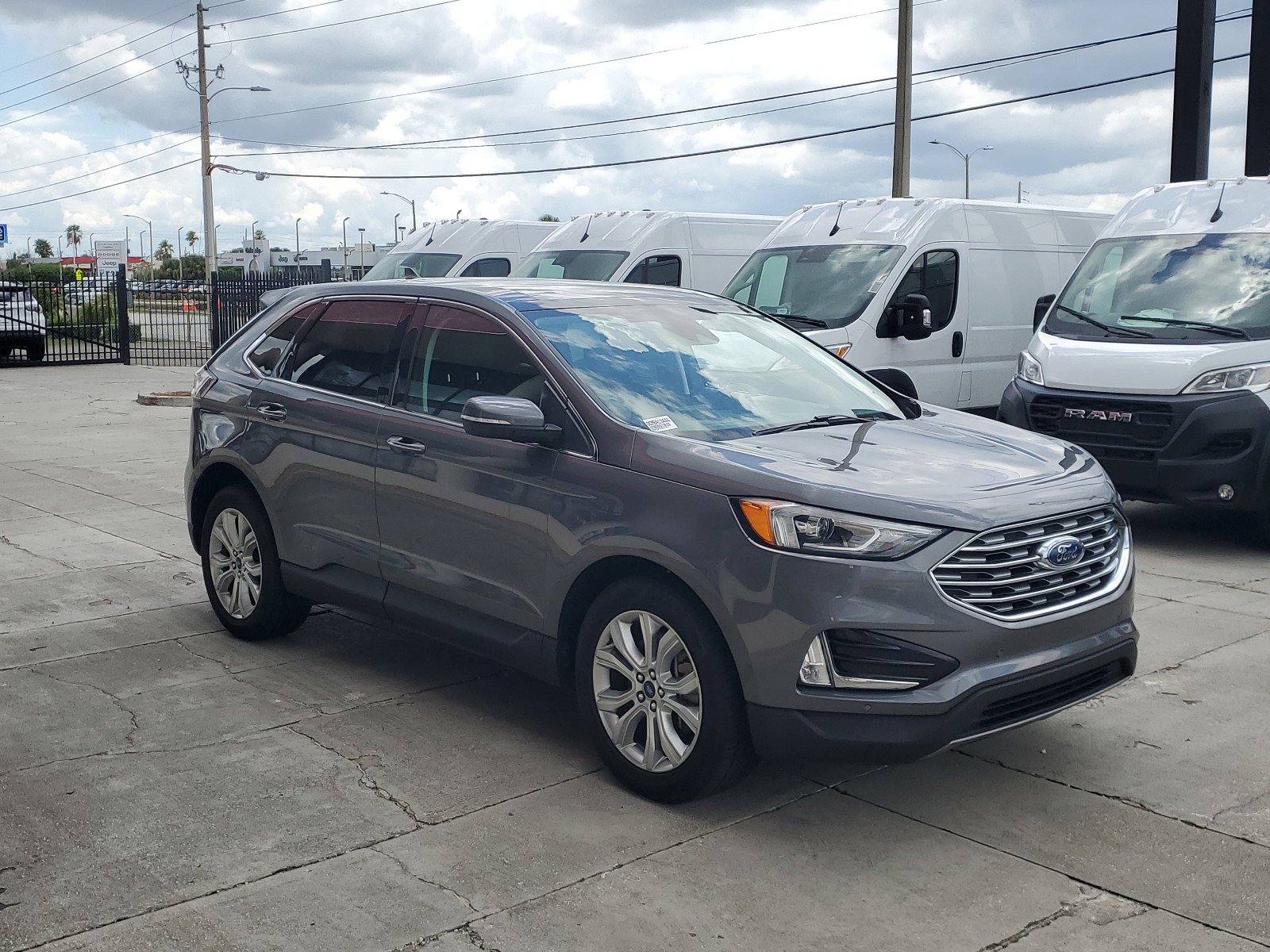 Used 2021 Ford Edge Titanium with VIN 2FMPK3K93MBA13444 for sale in Orlando, FL