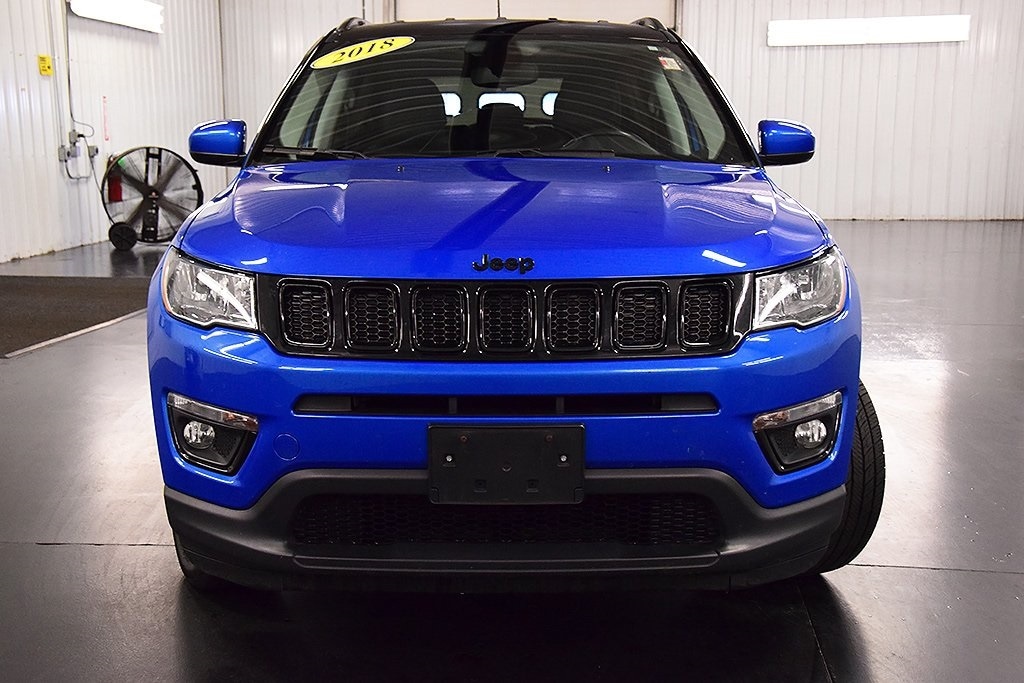 Used 2018 Jeep Compass Altitude with VIN 3C4NJDBB2JT454974 for sale in Medina, NY