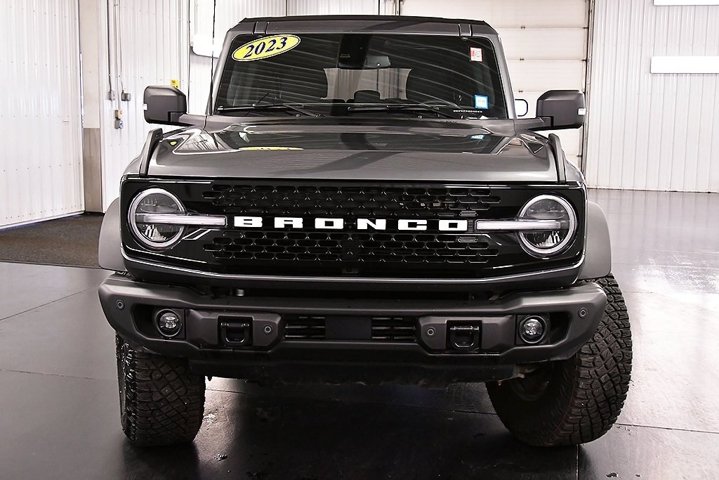 Used 2023 Ford Bronco 4-Door Wildtrak with VIN 1FMEE5DP1PLB52191 for sale in Medina, NY