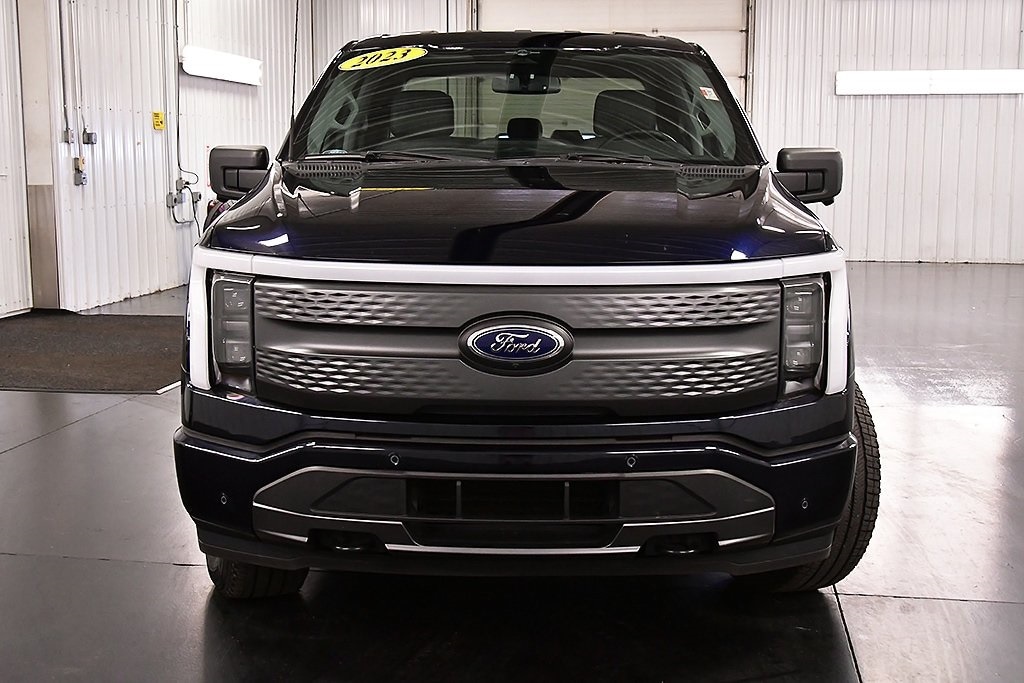Used 2023 Ford F-150 Lightning XLT with VIN 1FTVW1EL7PWG00129 for sale in Medina, NY