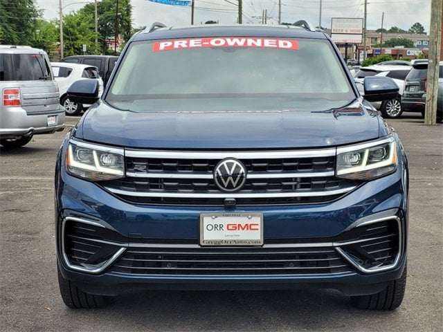 Used 2022 Volkswagen Atlas SEL Premium R-Line with VIN 1V2FR2CA3NC532122 for sale in Longview, TX