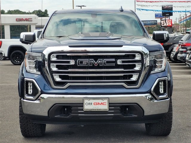 Used 2020 GMC Sierra 1500 SLT with VIN 3GTU9DEL1LG342185 for sale in Longview, TX