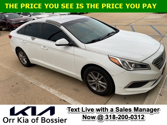 Used 2017 Hyundai Sonata Base with VIN 5NPE24AF5HH489407 for sale in Bossier City, LA