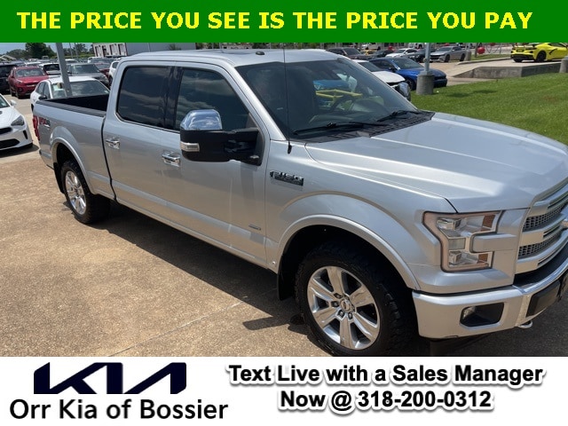 Used 2017 Ford F-150 Platinum with VIN 1FTFW1EG4HFB52344 for sale in Bossier City, LA