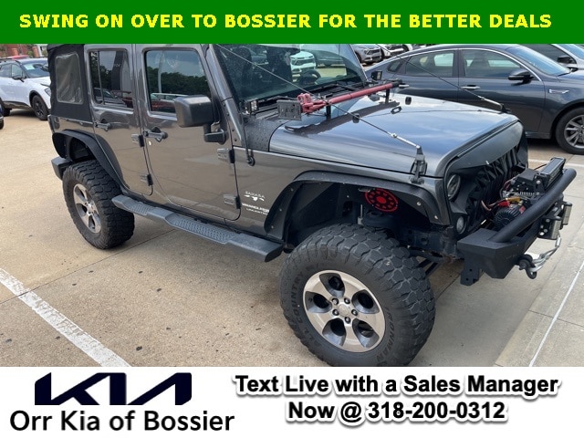 Used 2018 Jeep Wrangler JK Unlimited Sahara with VIN 1C4BJWEG2JL898941 for sale in Bossier City, LA