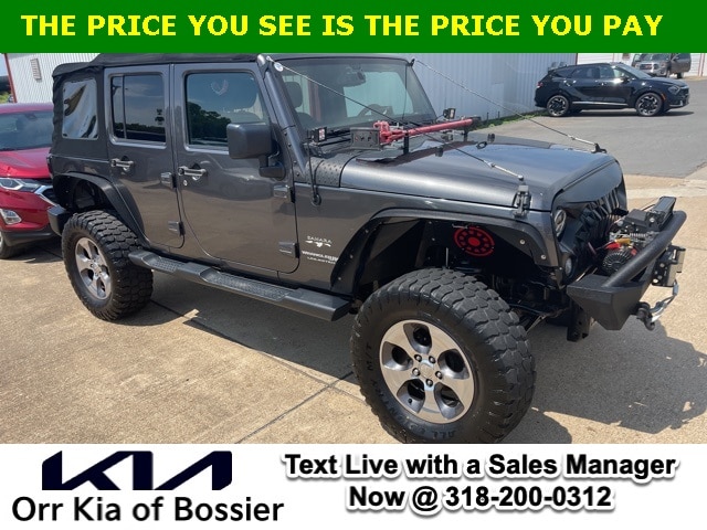 Used 2018 Jeep Wrangler JK Unlimited Sahara with VIN 1C4BJWEG2JL898941 for sale in Bossier City, LA