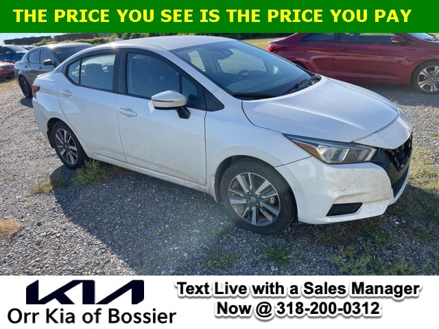 Used 2021 Nissan Versa Sedan SV with VIN 3N1CN8EV5ML922695 for sale in Bossier City, LA