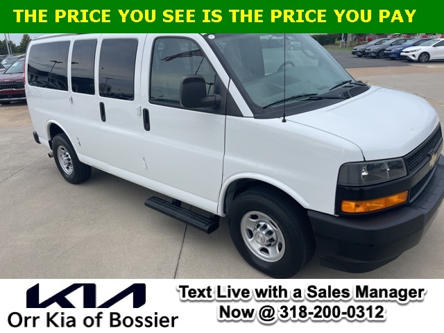 Used 2019 Chevrolet Express Passenger LS with VIN 1GAZGLFP1K1268621 for sale in Bossier City, LA