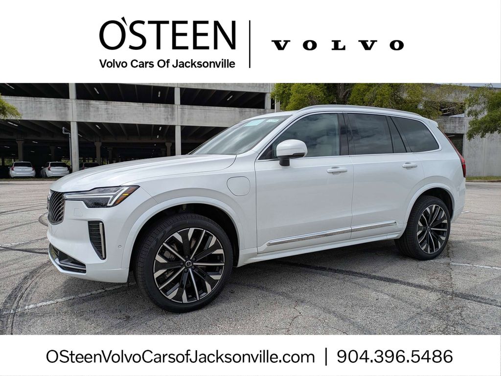 Crystal White 2026 Volvo XC90 Recharge T8 Plus 7-Passenger eAWD SUV / Crossover All-Wheel Drive 8-Speed Automatic