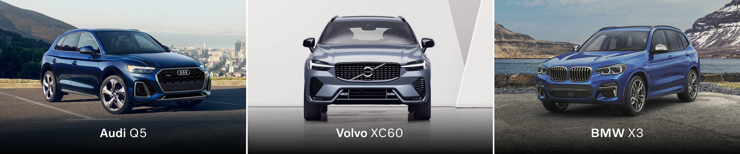 Volvo XC60 Vs Audi Q5 Vs BMW X3