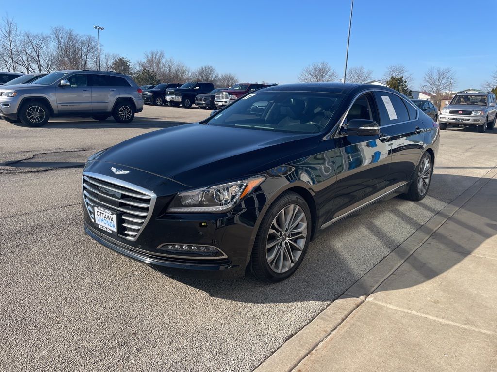 Used 2017 GENESIS G80 Base with VIN KMHGN4JE5HU202687 for sale in Ottawa, IL