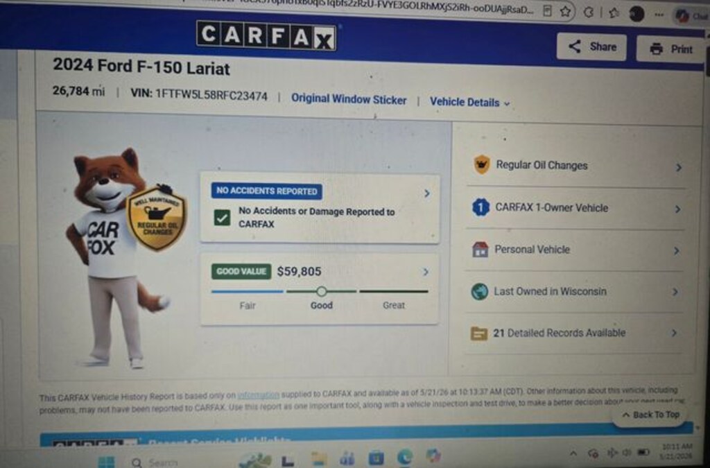 Used 2024 Ford F-150 Lariat Truck SuperCrew Cab