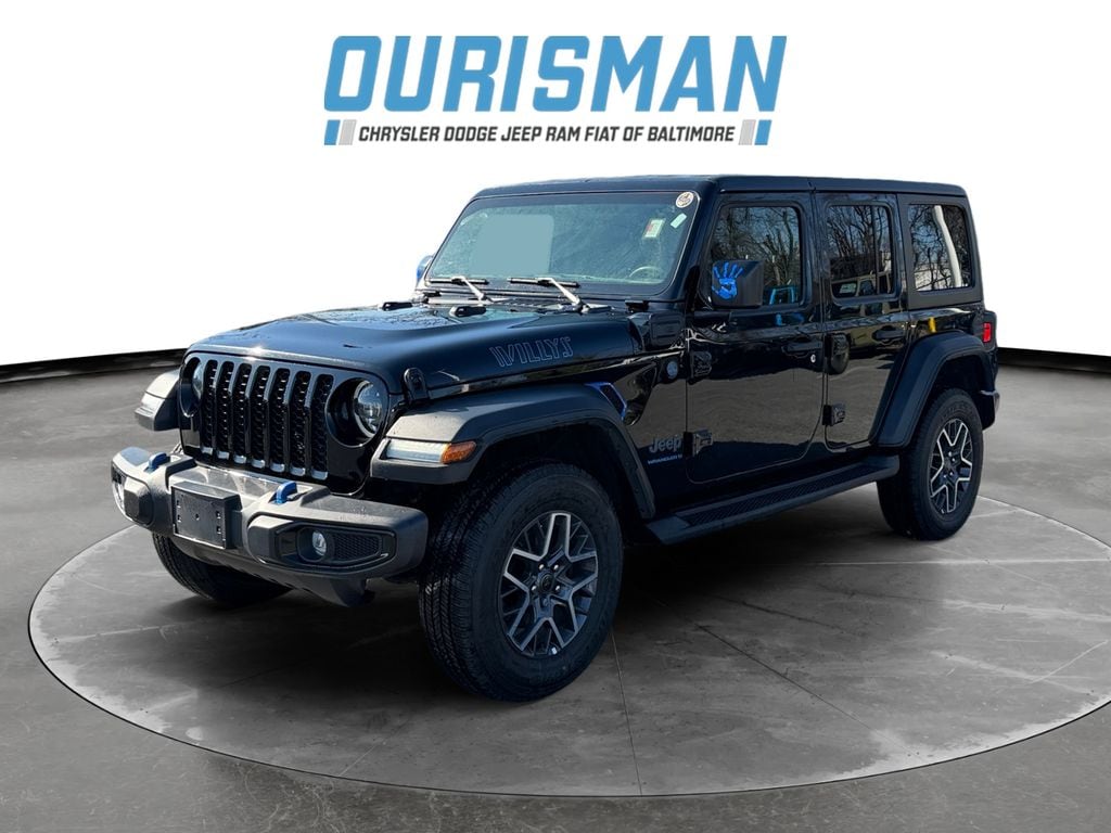 Used 2023 Jeep Wrangler 4xe Willys 4XE with VIN 1C4JJXN69PW641338 for sale in Baltimore, MD