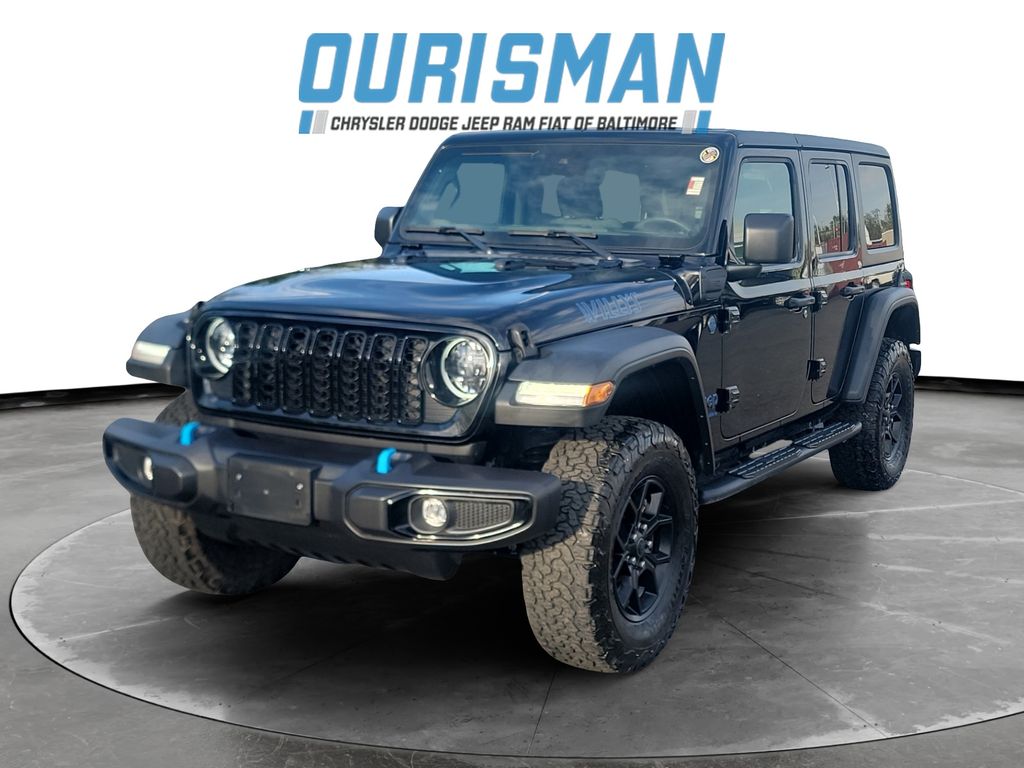Used 2024 Jeep Wrangler 4xe Willys 4XE with VIN 1C4RJXN6XRW127973 for sale in Baltimore, MD
