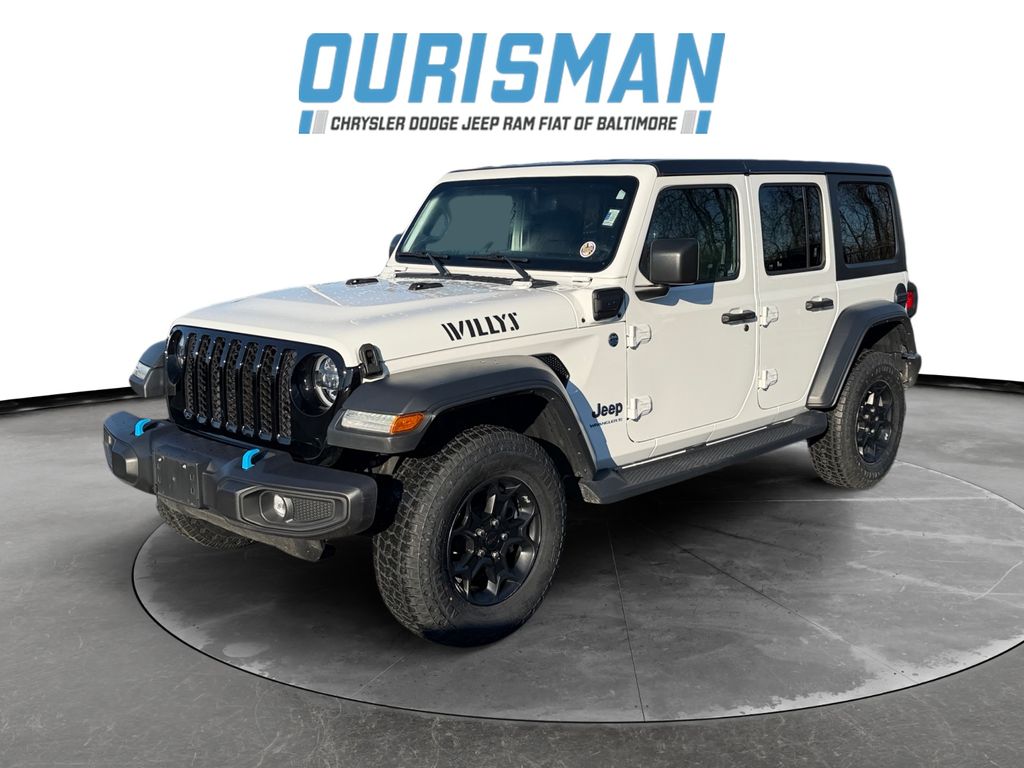 Used 2023 Jeep Wrangler 4xe Willys 4XE with VIN 1C4JJXN63PW684153 for sale in Baltimore, MD