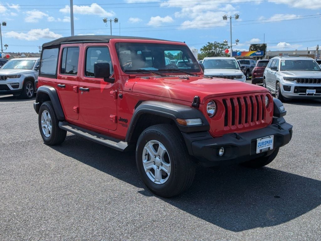 Used 2021 Jeep Wrangler Unlimited Sport S with VIN 1C4HJXDG9MW819947 for sale in Baltimore, MD