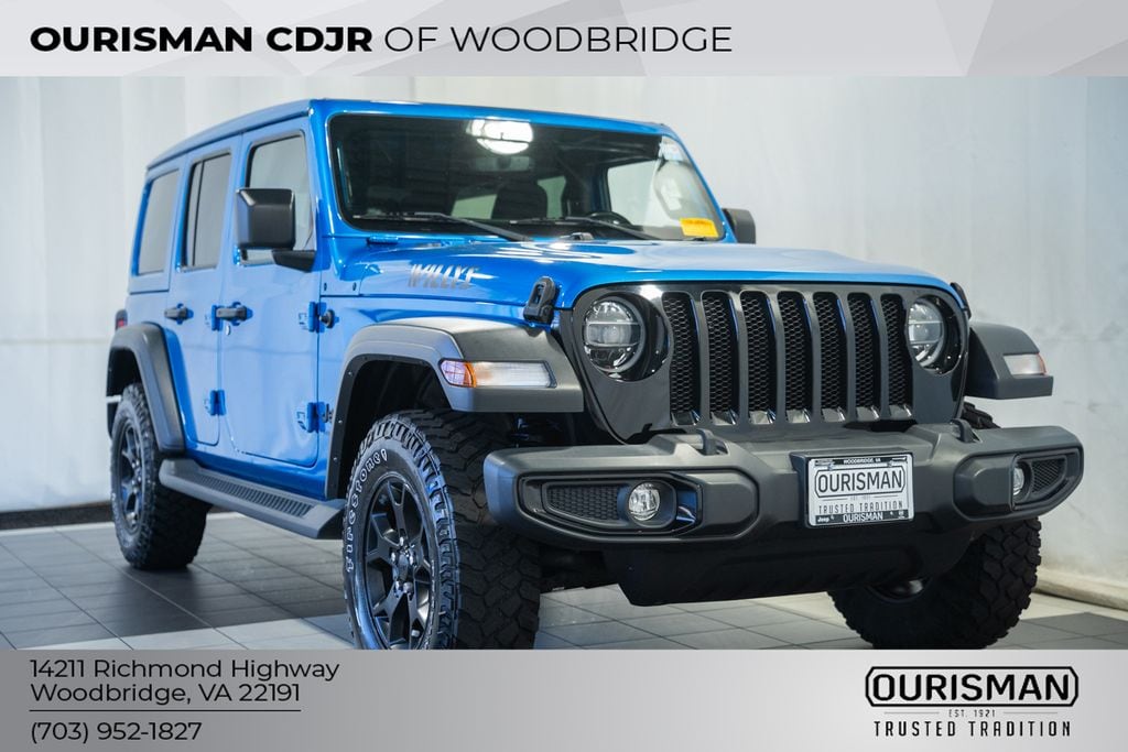 Certified 2022 Jeep Wrangler Unlimited Willys SUV