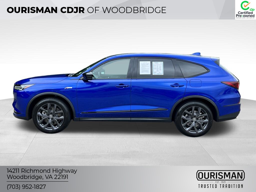 Certified 2022 Acura MDX A-Spec Package with VIN 5J8YE1H00NL024594 for sale in Woodbridge, VA