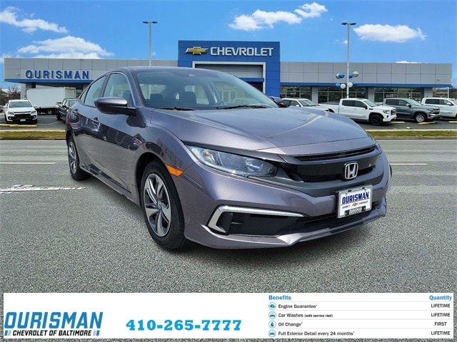 Used 2020 Honda Civic LX with VIN 2HGFC2F62LH512613 for sale in Frederick, MD