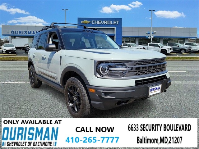 Used 2021 Ford Bronco Sport First Edition with VIN 3FMCR9F90MRA67504 for sale in Frederick, MD