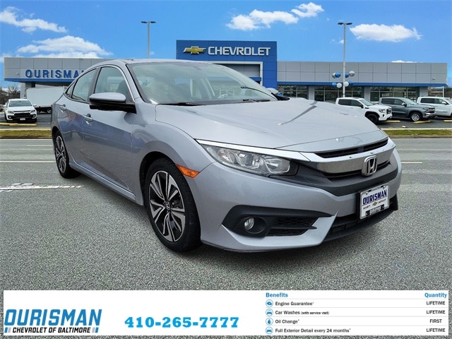 Used 2016 Honda Civic EX-L with VIN 19XFC1F72GE024801 for sale in Frederick, MD