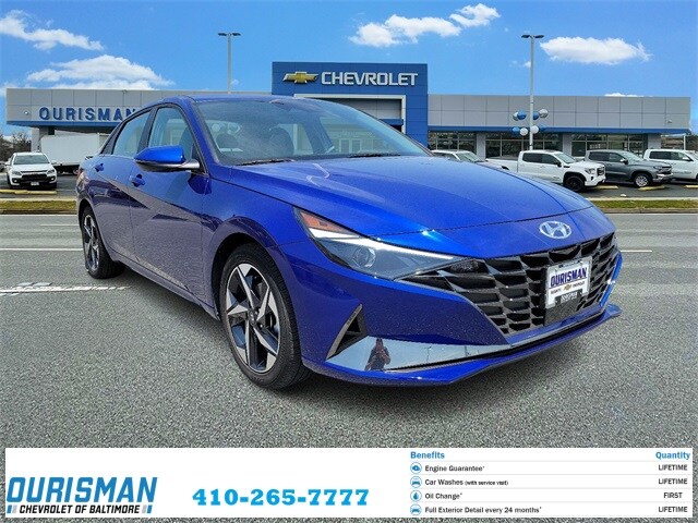 Used 2021 Hyundai Elantra SEL with VIN KMHLN4AG7MU146813 for sale in Frederick, MD