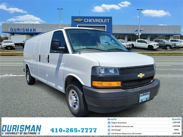 Certified 2021 Chevrolet Express Cargo Work Van with VIN 1GCWGBFPXM1224558 for sale in Frederick, MD